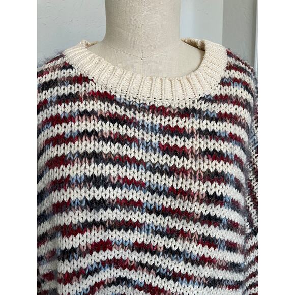 Lumiere Striped Pullover Knit Multi Colored Sweater - Picture 5 of 8